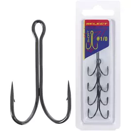 Двійник Select TWH-22S Twin Short #1/0 (4 шт / уп), Номер гачка, №: 1/0, Тип довжини: Short/Короткий, фото 